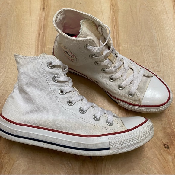 High Top White Converse All Star - Picture 3 of 5